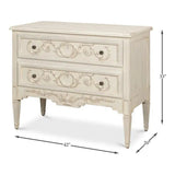 Antoinette Chest Of Two Drawers White