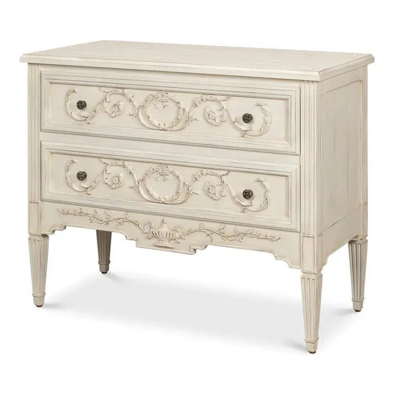 Antoinette Chest Of Two Drawers White