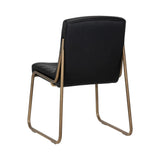 Anton Leather Upholstered Armless Dining Chair