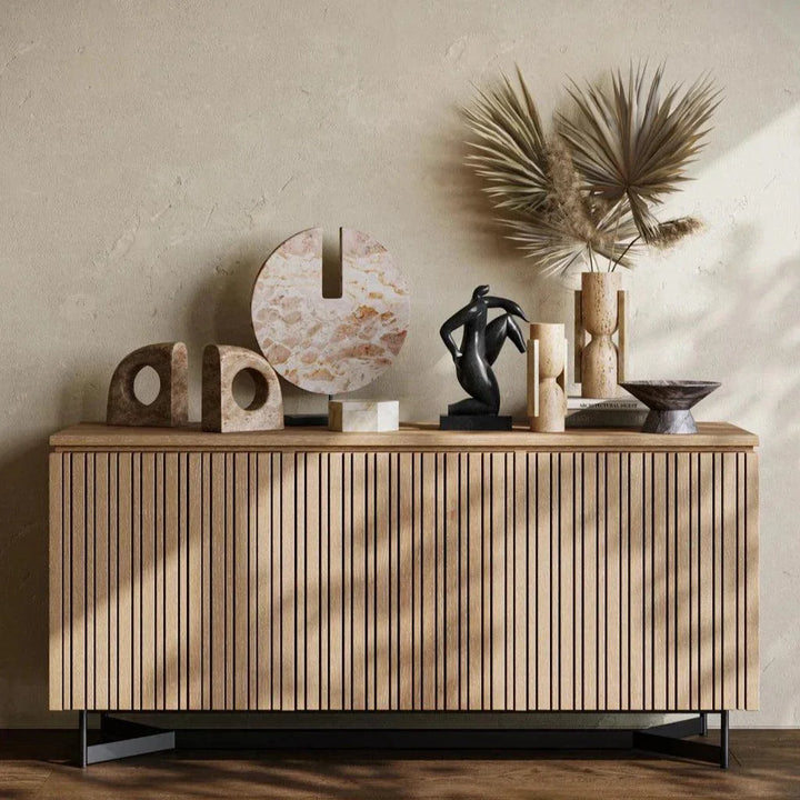 Anu Marble Disc - LOOMLAN - Currey & Co - Statues & Sculptures