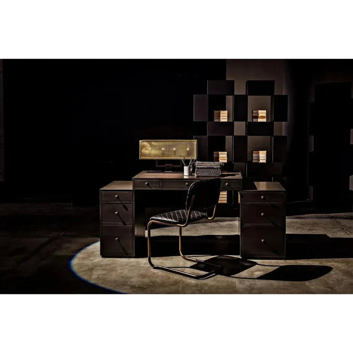 Apollo Metal Table Lamp With Brass Finish - LOOMLAN - Noir - Table Lamps