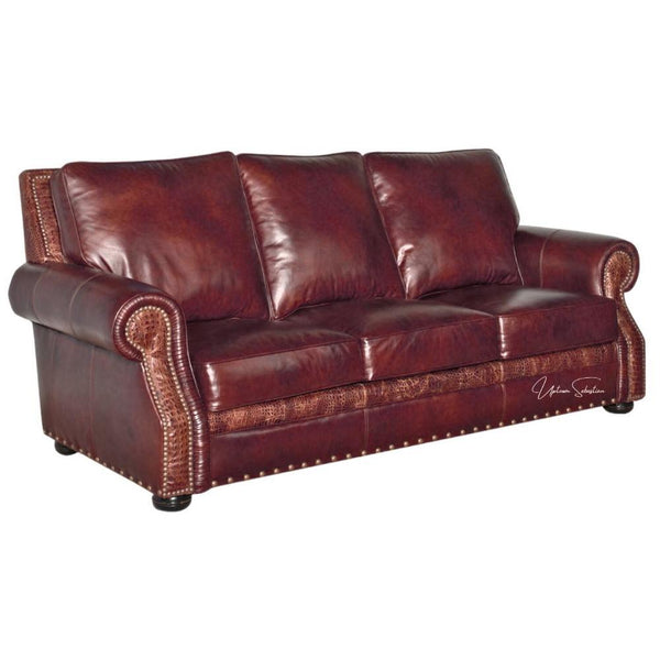 Appalachian Dream - Mountain Modern Custom Made Leather Sofa Sofas & Loveseats LOOMLAN By Uptown Sebastian