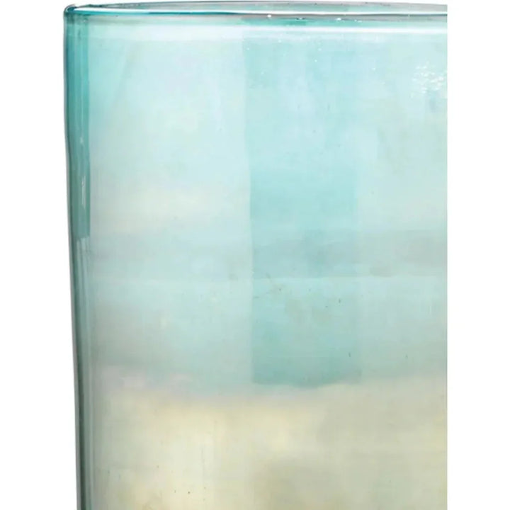 Aqua Two Tone Glass Vapor Vase 20" - LOOMLAN - Jamie Young - Vases & Jars