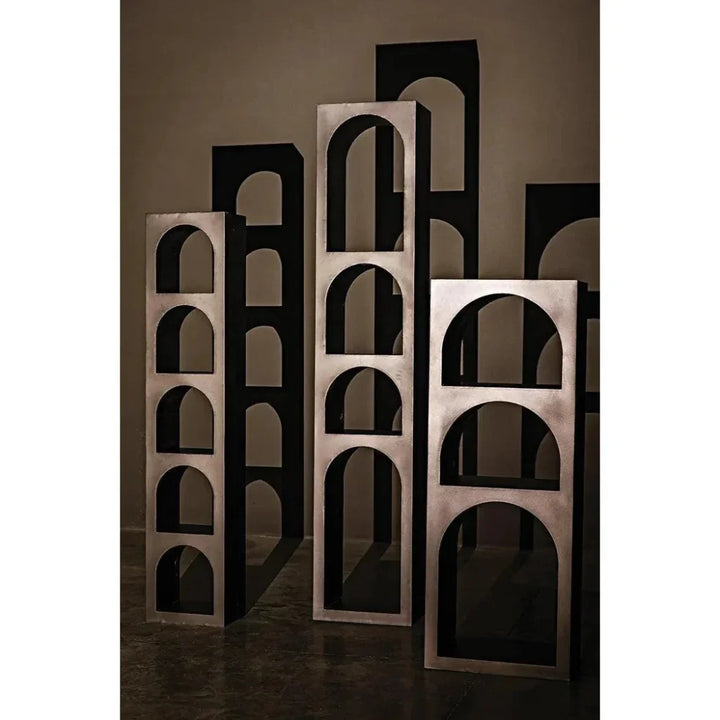 Aqueduct Black Metal Etagere-Etageres-Noir-LOOMLAN