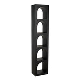 Aqueduct Steel Bookcase-Bookcases-Noir-LOOMLAN