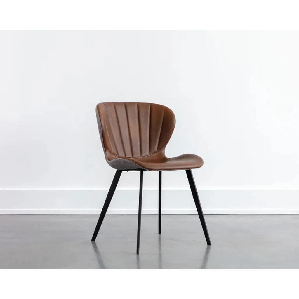 Arabella Leather Armless Dining Chair