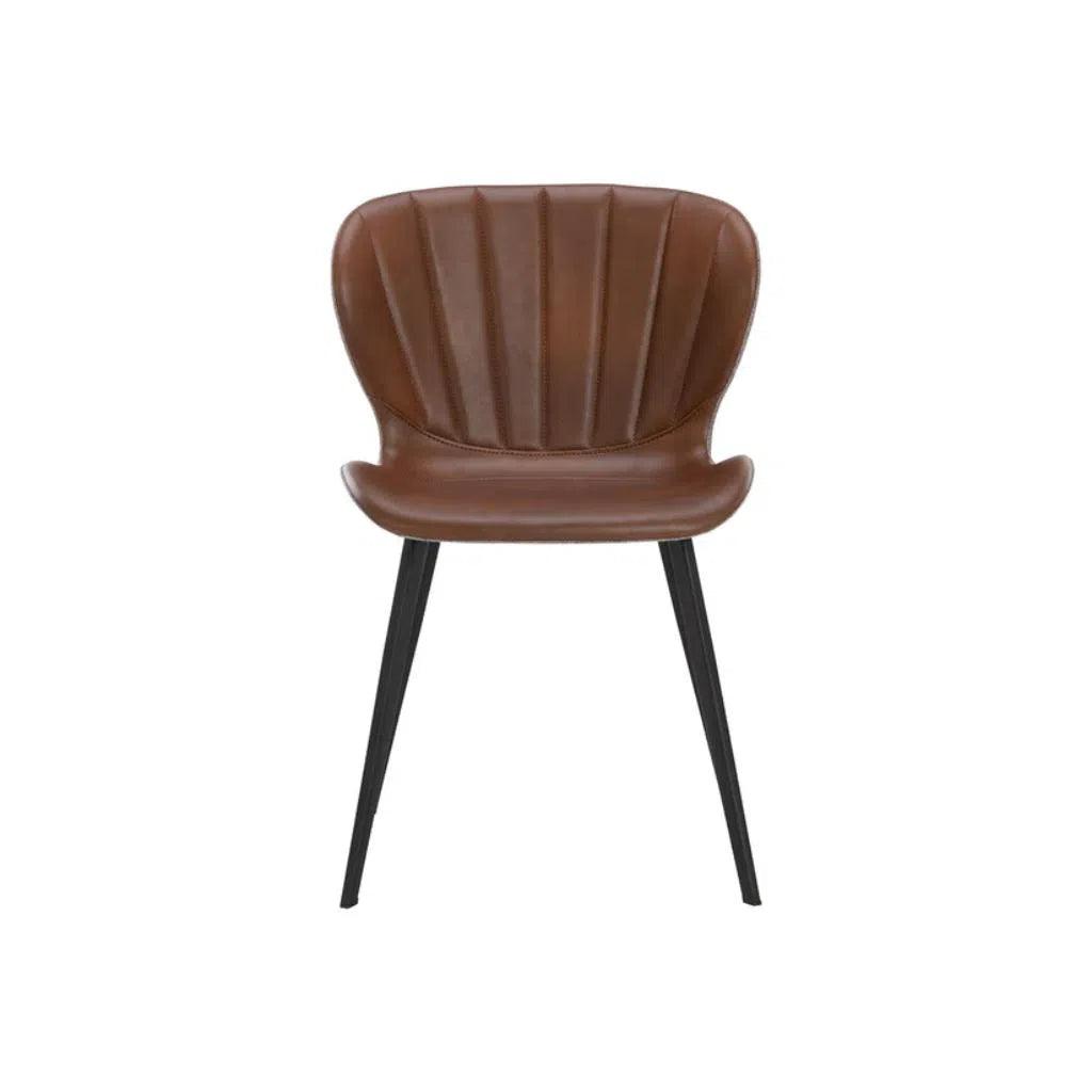 Arabella Leather Armless Dining Chair