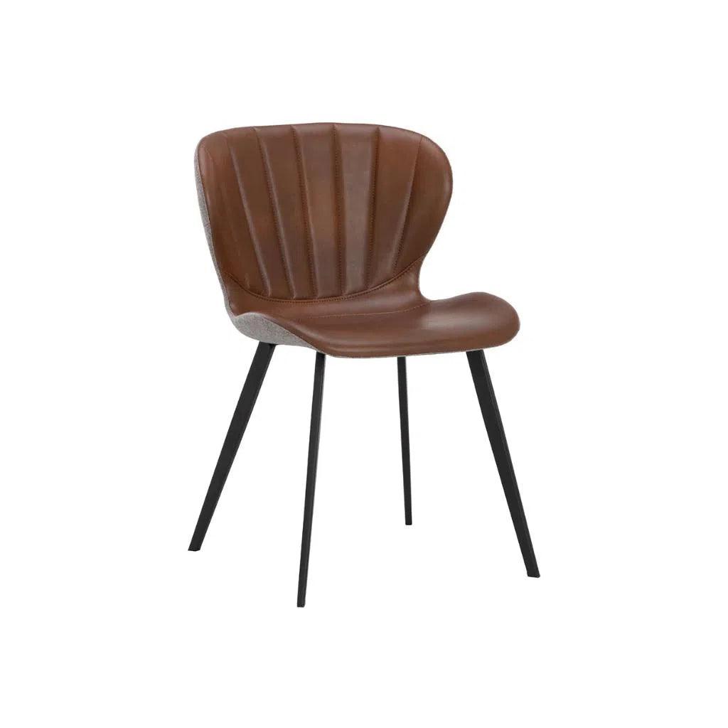 Arabella Leather Armless Dining Chair