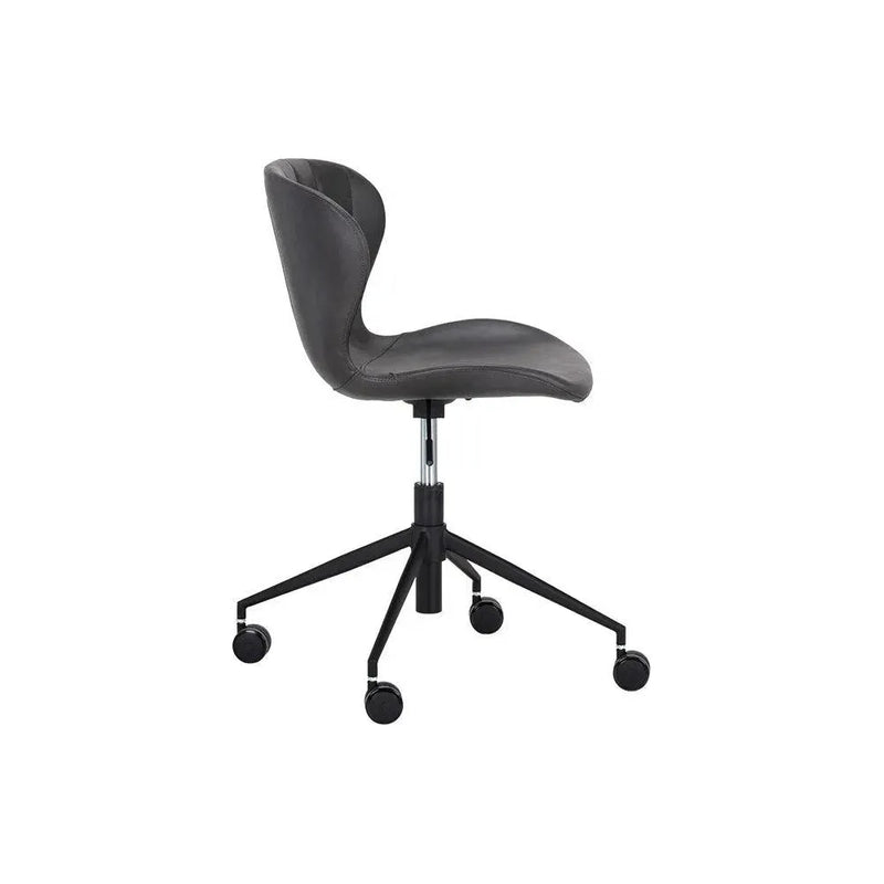 Arabella Leather Armless Office Chair