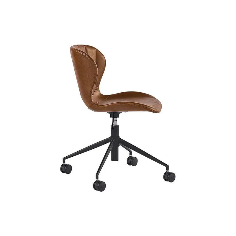 Arabella Leather Armless Office Chair