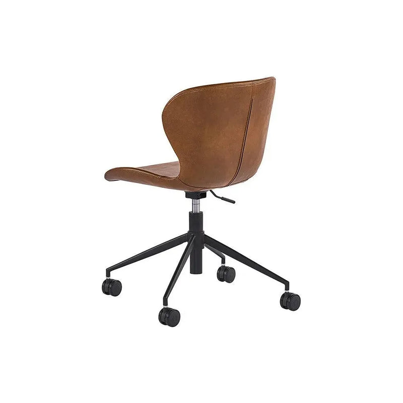 Arabella Leather Armless Office Chair