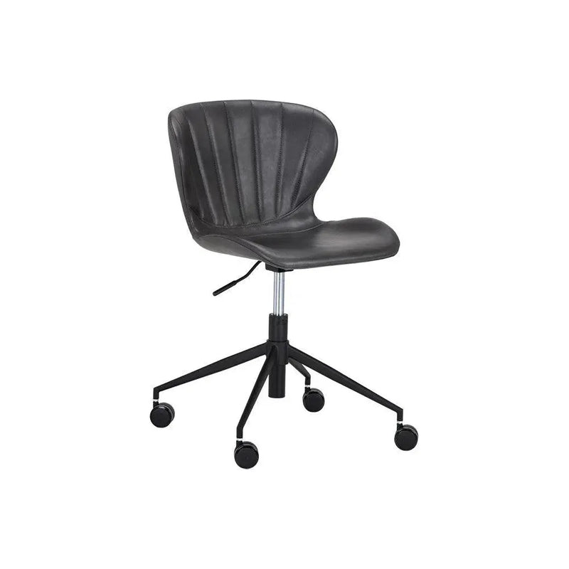 Arabella Leather Armless Office Chair