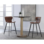 Arabella Leather Counter Stool