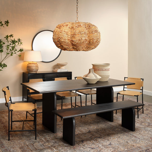 Arc Dining Table - Black-Dining Tables-Jamie Young-LOOMLAN