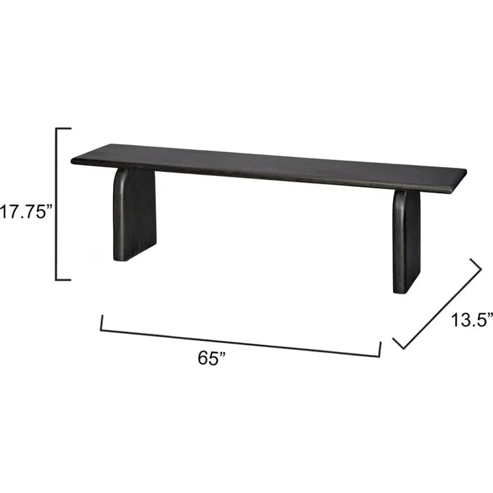 Arc Premium Mango Wooden Bench - LOOMLAN - Jamie Young - Bedroom Benches