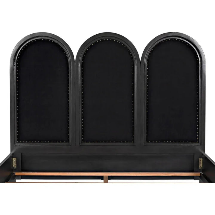 Arch Black Wooden Bed Frame - LOOMLAN - Noir - Beds