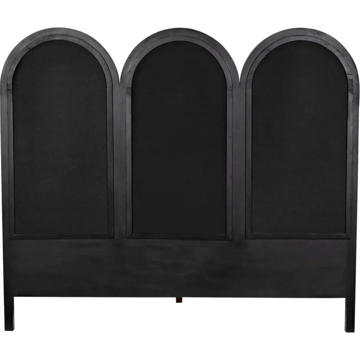 Arch Black Wooden Bed Frame - LOOMLAN - Noir - Beds