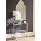 Architectural Arch Iron Framed Wall Mirror-Wall Mirrors-Chelsea House-LOOMLAN