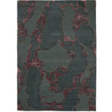 Arco Bordeaux Wine Handmade Wool Rug