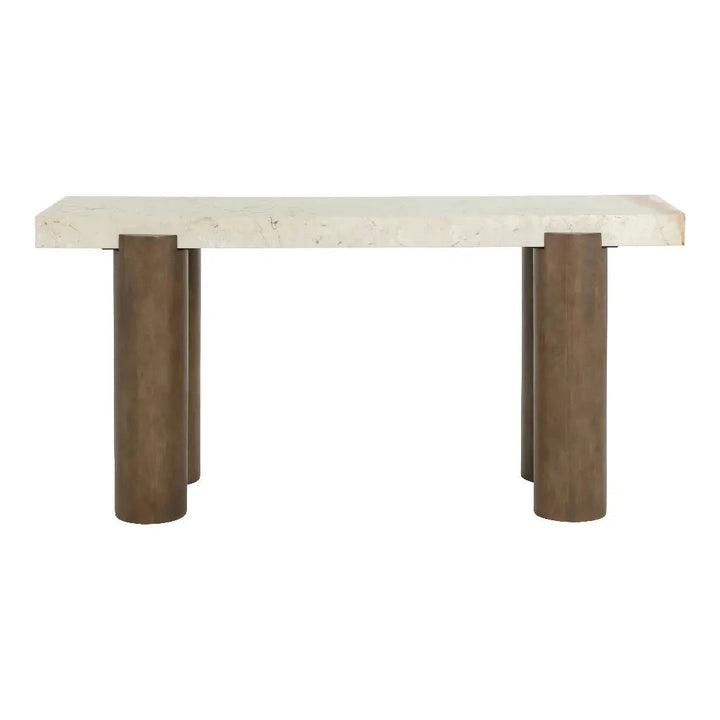 Ardi Marble Topped Rectangular Console Table - LOOMLAN - SUNPAN - Console Tables