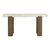 Ardi Marble Topped Rectangular Console Table