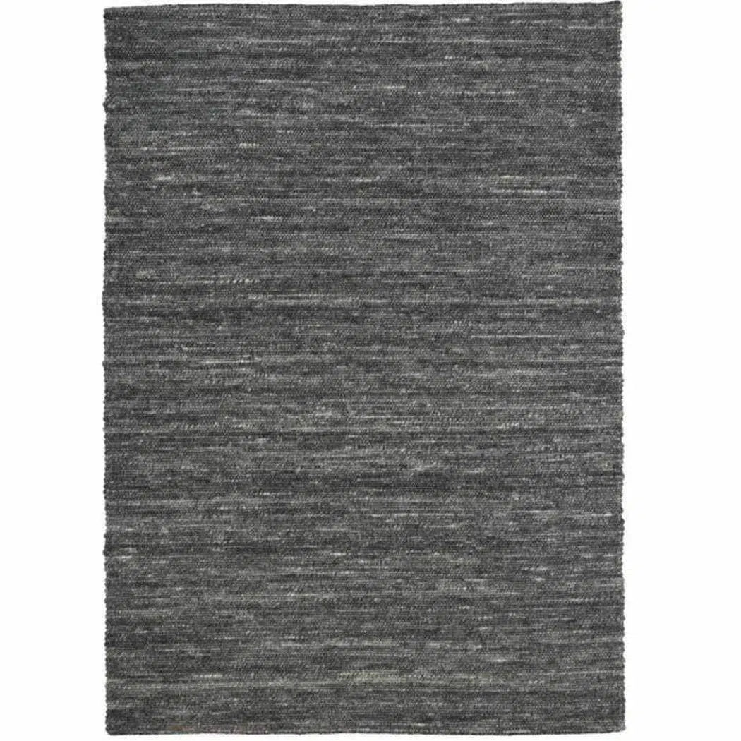 Ardisia Grey Solid Handmade Wool Rug