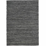 Ardisia Grey Solid Handmade Wool Rug