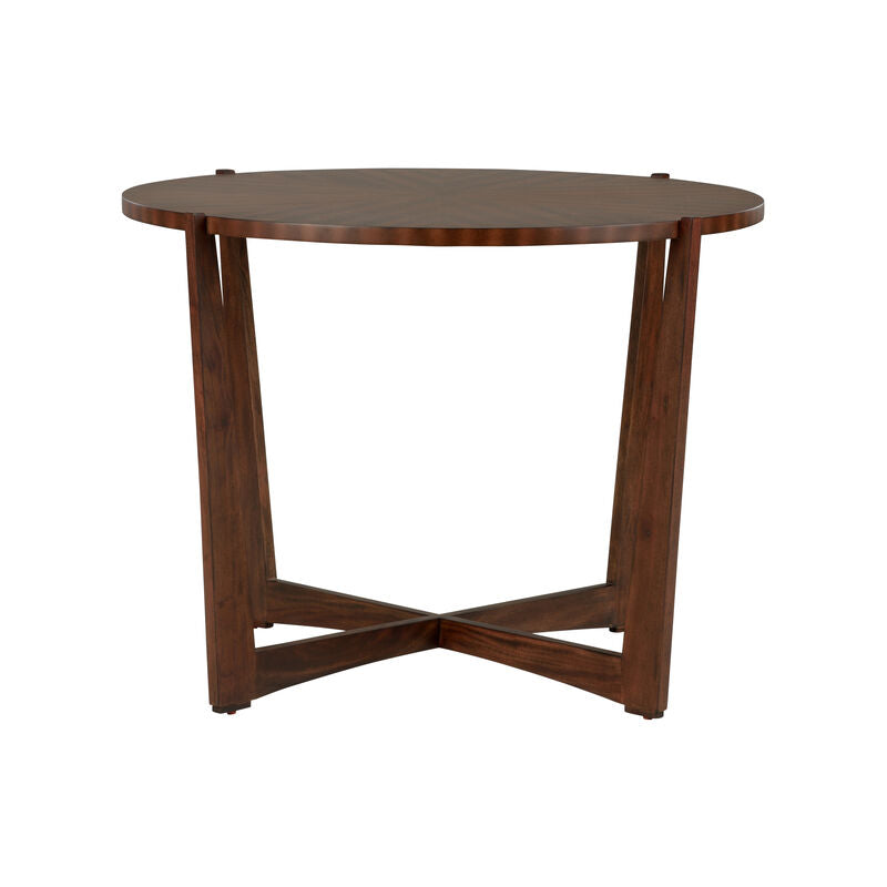 Ardoise Wooden Round Center Table-Console Tables-Chelsea House-LOOMLAN