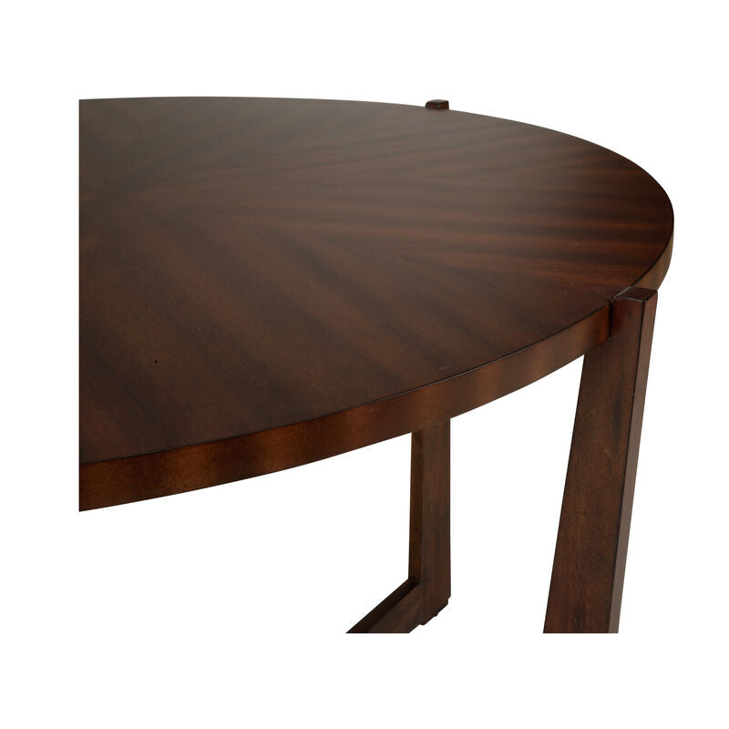 Ardoise Wooden Round Center Table-Console Tables-Chelsea House-LOOMLAN