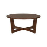 Ardoise Wooden Round Cocktail Table-Coffee Tables-Chelsea House-LOOMLAN