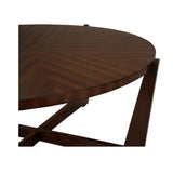 Ardoise Wooden Round Cocktail Table-Coffee Tables-Chelsea House-LOOMLAN