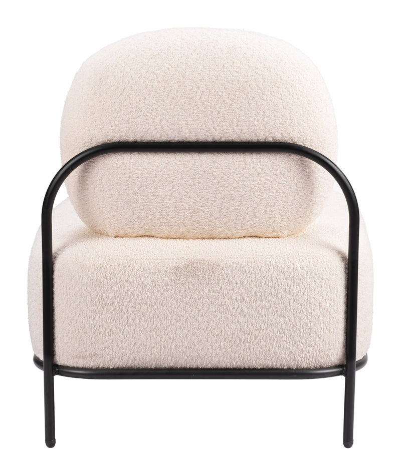 Arendal Accent Chair Vanilla-Club Chairs-Zuo Modern-LOOMLAN