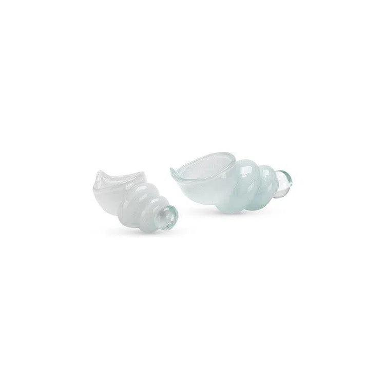 Jamie Young-Ariel Blown Glass Shells (Set of 2)-Statues & Sculptures-White-LOOMLAN