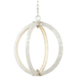 Arietta Pearl Covered White Orb Chandelier