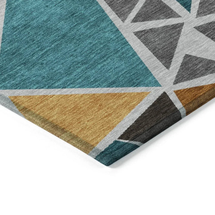 Aristea Gray Washable Indoor-Outdoor Rug-Outdoor Rugs-LOOMLAN Rugs-LOOMLAN