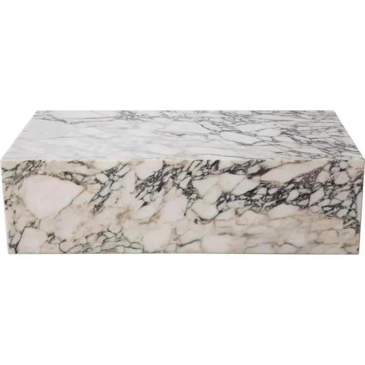 Ark Genuine Viola Marble Rectangular Cocktail Table - LOOMLAN - Diamond Sofa - Coffee Tables