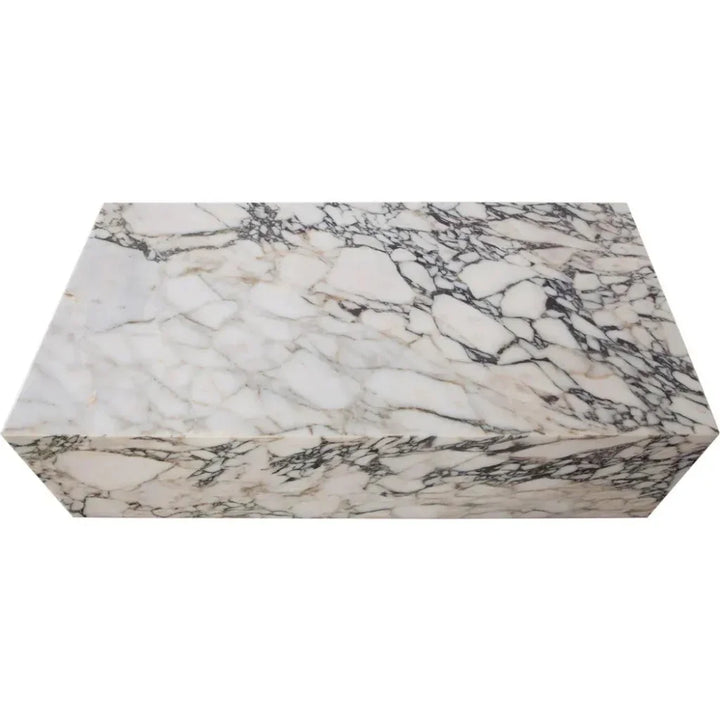 Ark Genuine Viola Marble Rectangular Cocktail Table - LOOMLAN - Diamond Sofa - Coffee Tables
