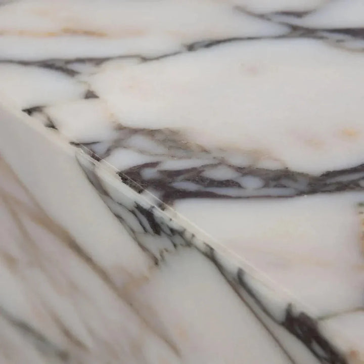 Ark Genuine Viola Marble Square Pedestal End Table - LOOMLAN - Diamond Sofa - Side Tables