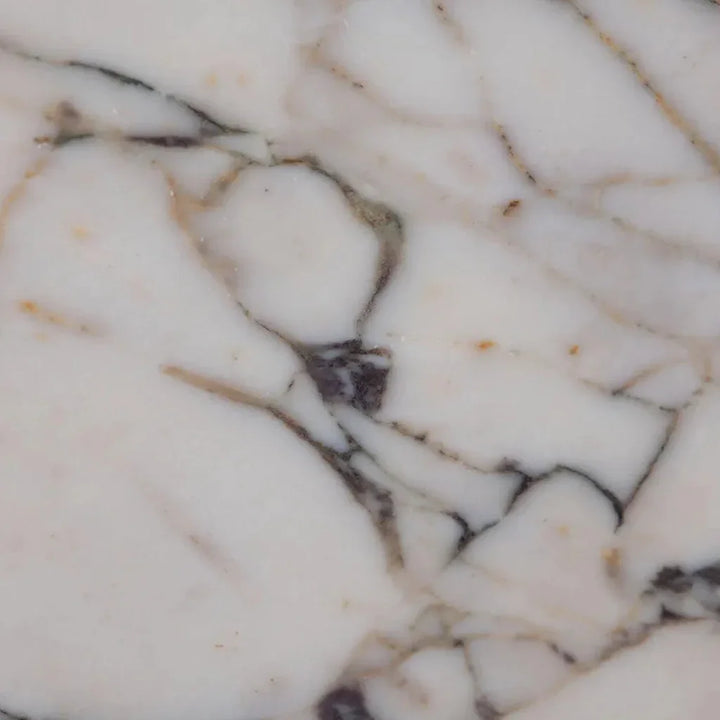 Ark Genuine Viola Marble Square Pedestal End Table - LOOMLAN - Diamond Sofa - Side Tables