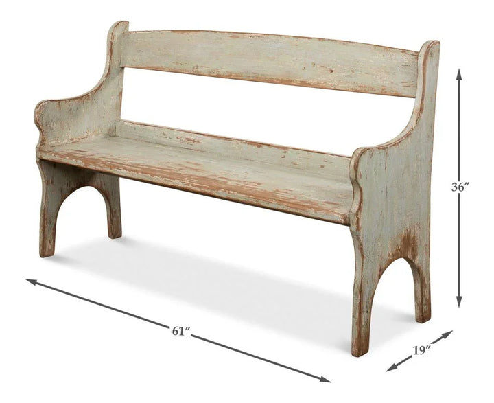 Arlo Wooden Bedroom Bench - LOOMLAN - Sarreid - Bedroom Benches