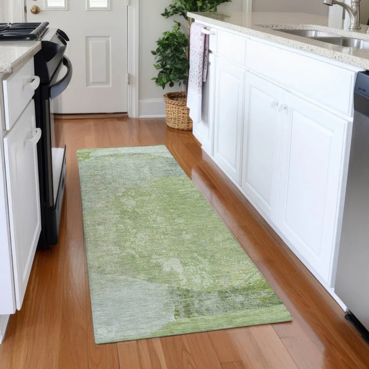Armalise Aloe Washable Indoor - Outdoor Rug - LOOMLAN - LOOMLAN Rugs - Outdoor Rugs