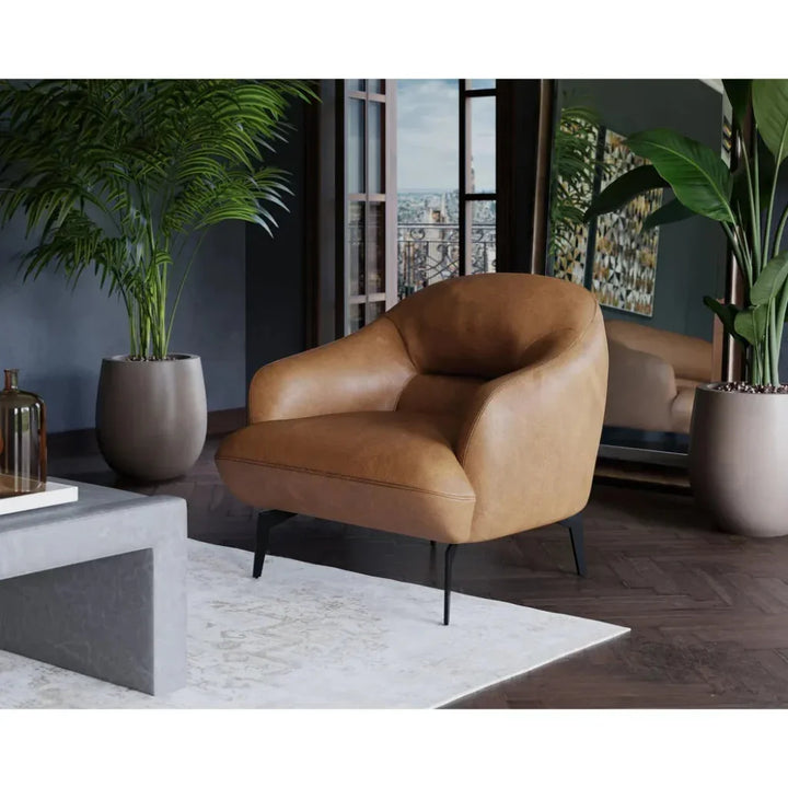 Armani Leather Armchair - LOOMLAN - SUNPAN - Club Chairs