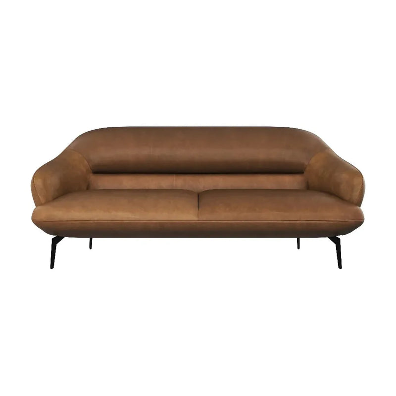 Armani Leather Upholstered Modern Sofa