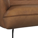 Armani Leather Upholstered Modern Sofa