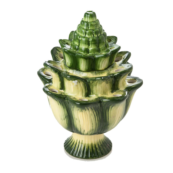 Artichoke Green Ceramic Tulipiere