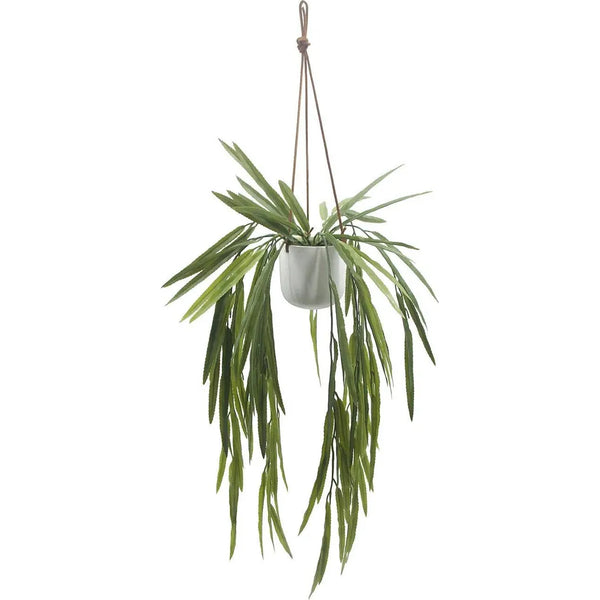 Le Present-Artificial Indoor Hanging White Pandan-Faux Plants Accessories-LOOMLAN