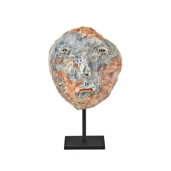 Artisan Medium Face Disc - LOOMLAN - Currey & Co - Statues & Sculptures