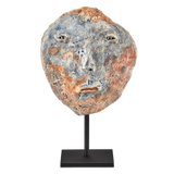 Artisan Medium Face Disc-Statues & Sculptures-Currey & Co-LOOMLAN