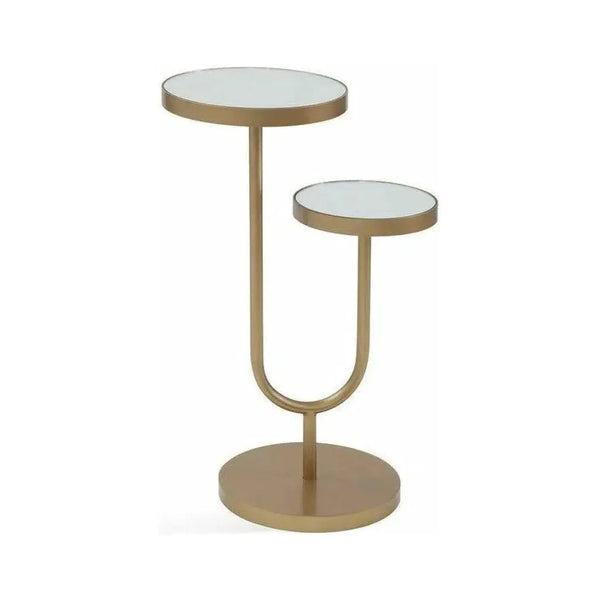 Artistry High-Low Scatter Round Accent Table-Side Tables-Bassett Mirror-LOOMLAN