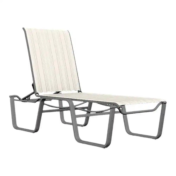 Aruba II Sling Lay-flat Stacking Chaise-Outdoor Chaises-Telescope-LOOMLAN
